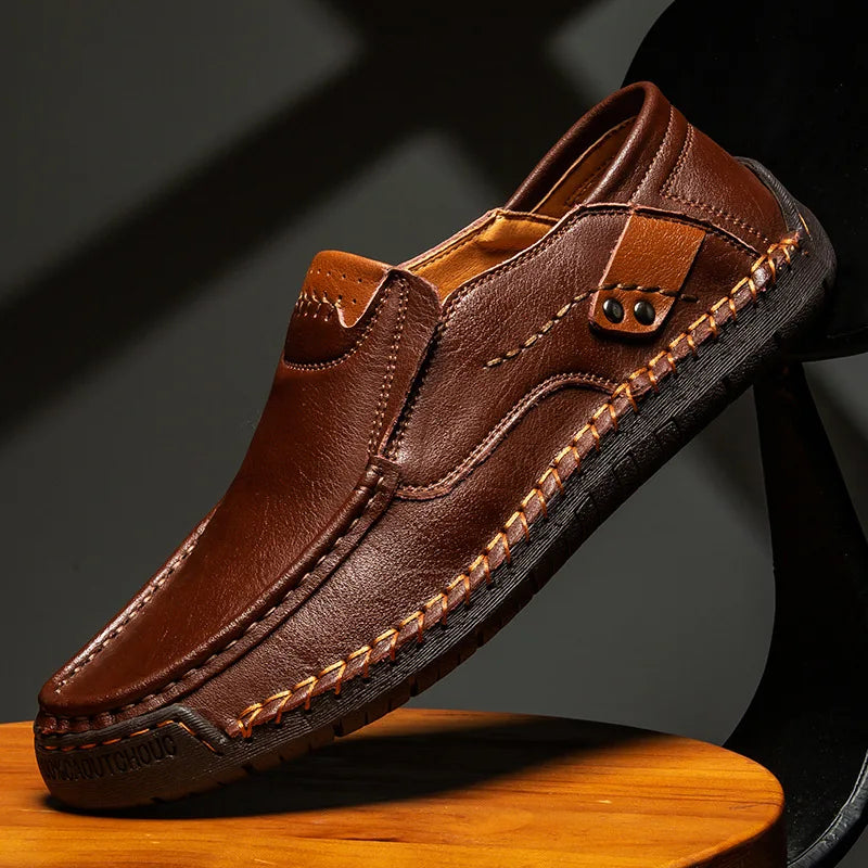 Razal – Elegante Slip On Loafers i Skinn