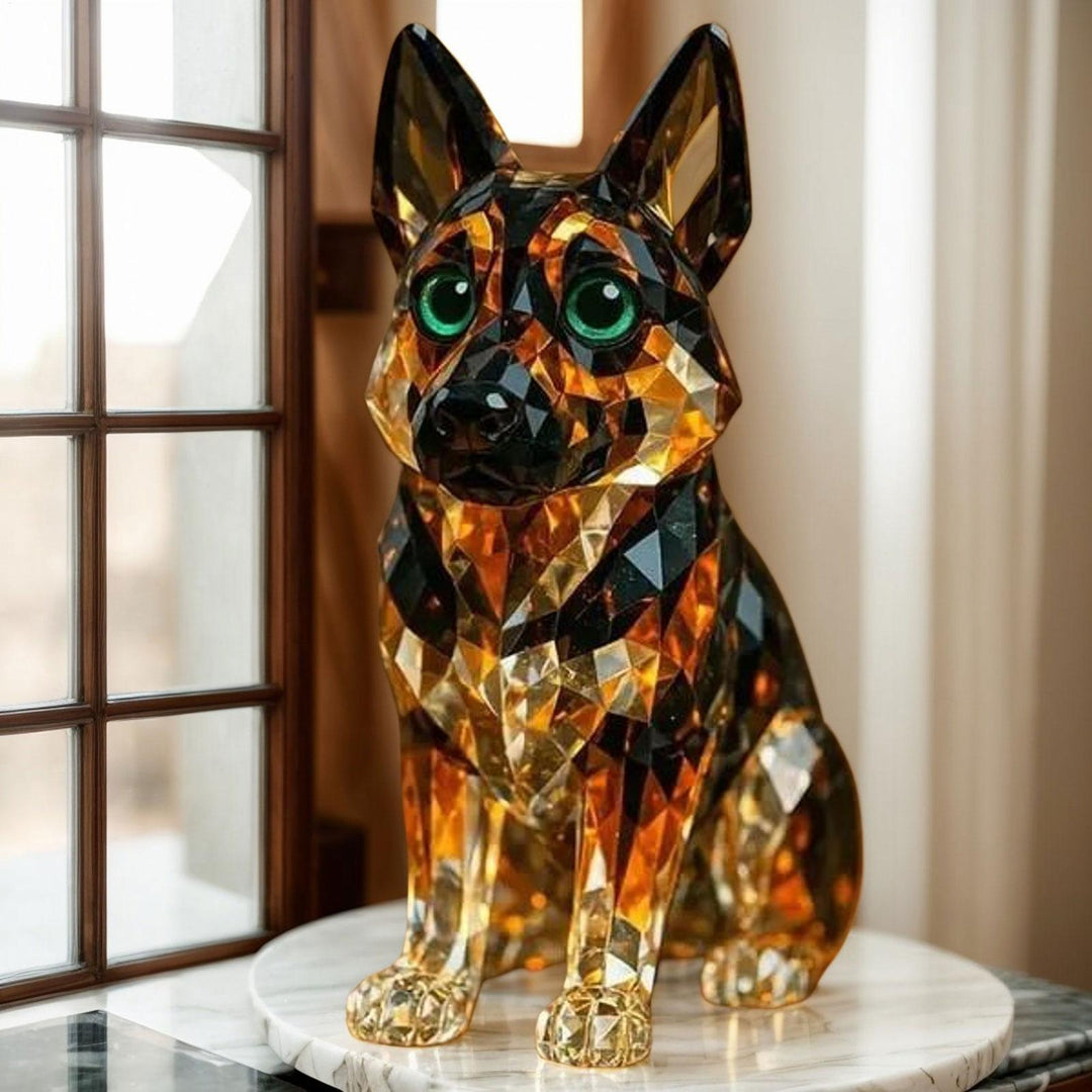 EternalPaws - Cristals Figur av en Tysk Schäferhund