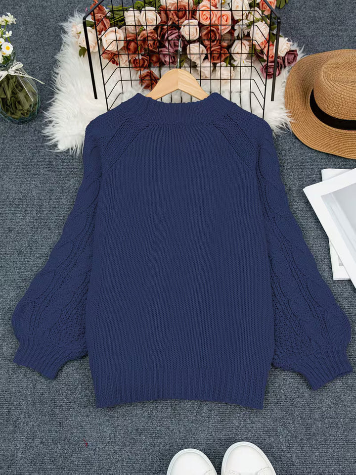 Elayra - Uformell Løs Strikket Genser