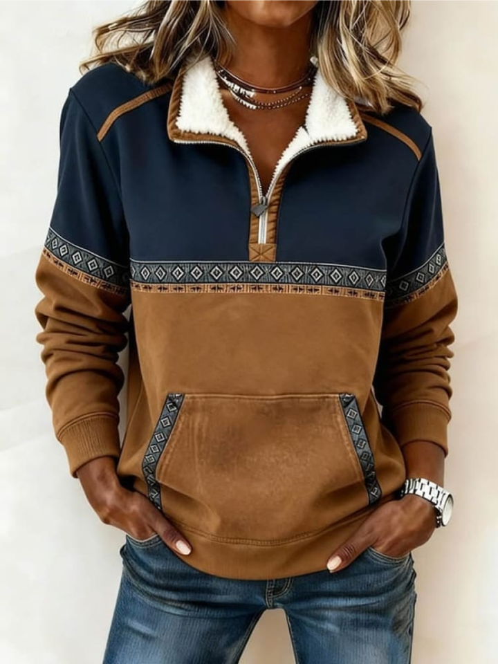 Halep - Komfortabel Genser Med Glidelås