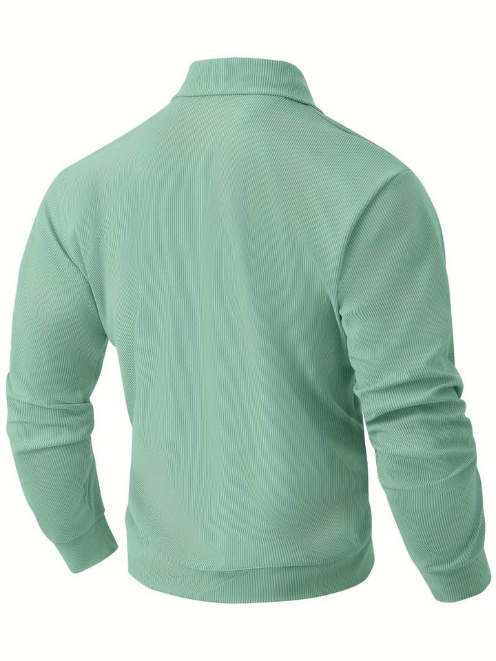 Hawkins - Langermet Skjorte i Corduroy Med Vendbar Krage