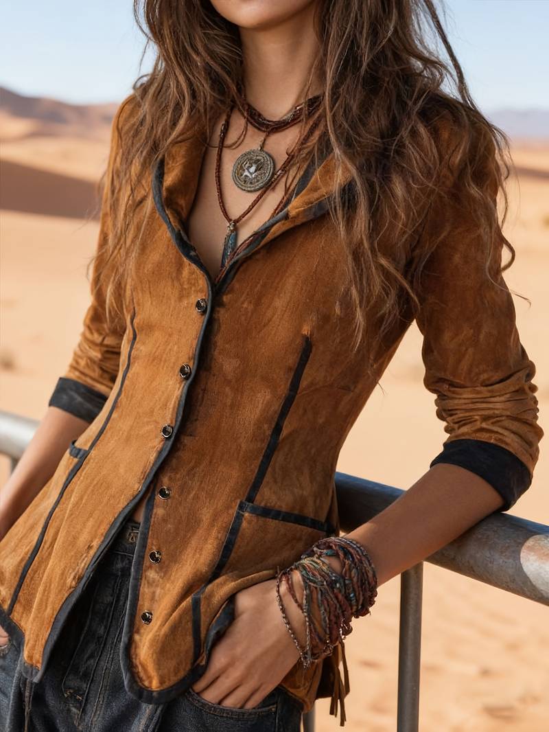 Yaara - Vintage Hettejakke Med Lange Ermer