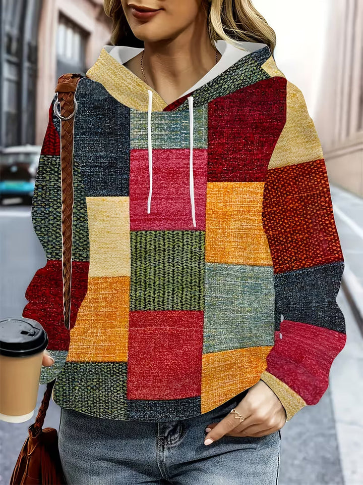 Nyara - Sweatshirt med Geometriske Mønstre