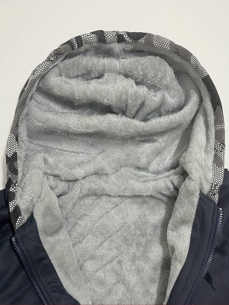 Oziel - Varm Fleece Jakke Med Hette og Glidelås