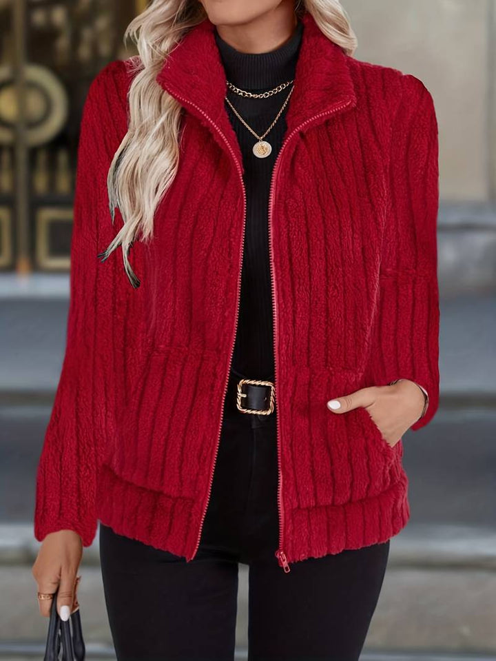 Zoharia - Stilig Vinterjakke Med Lange Ermer og Lomme