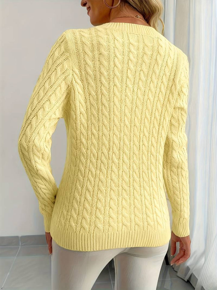 Sivanit - Langermet Ribbestrikket Genser