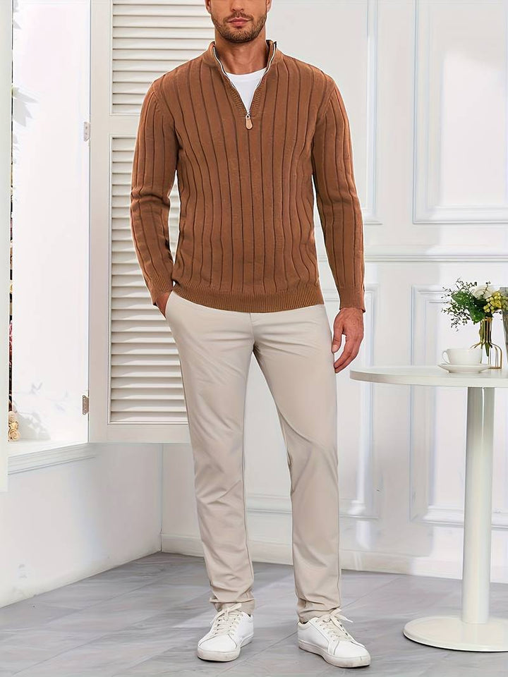 Yedidya - Uformell Langermet Strikket Genser