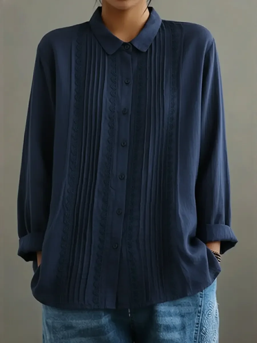 Kalanit - Lappeteppe Blonder Lin-og Bomullsskjorte