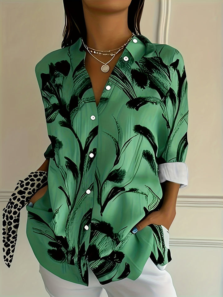 Ulka – Langermet Skjorte Med Blomstertrykk