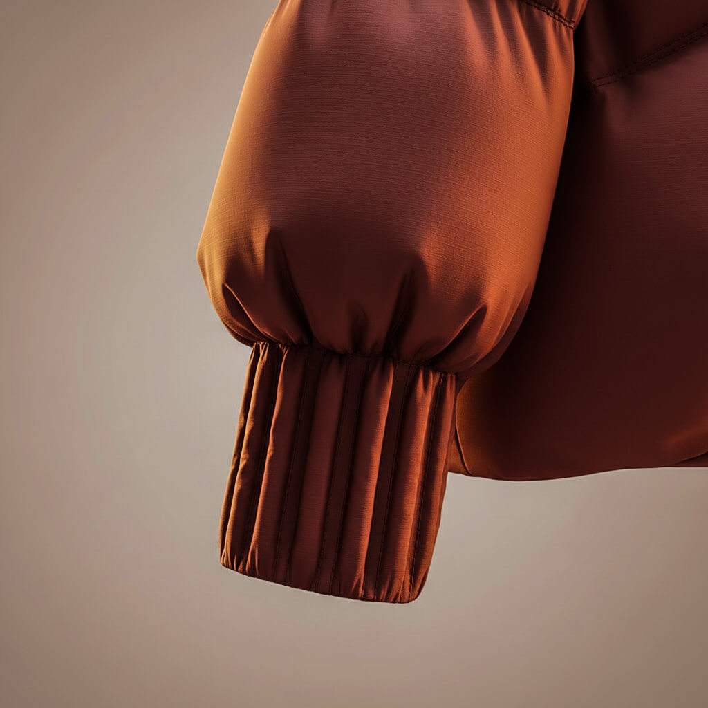 Enina – Stilig Bomullsfrakk Med Pelskrage