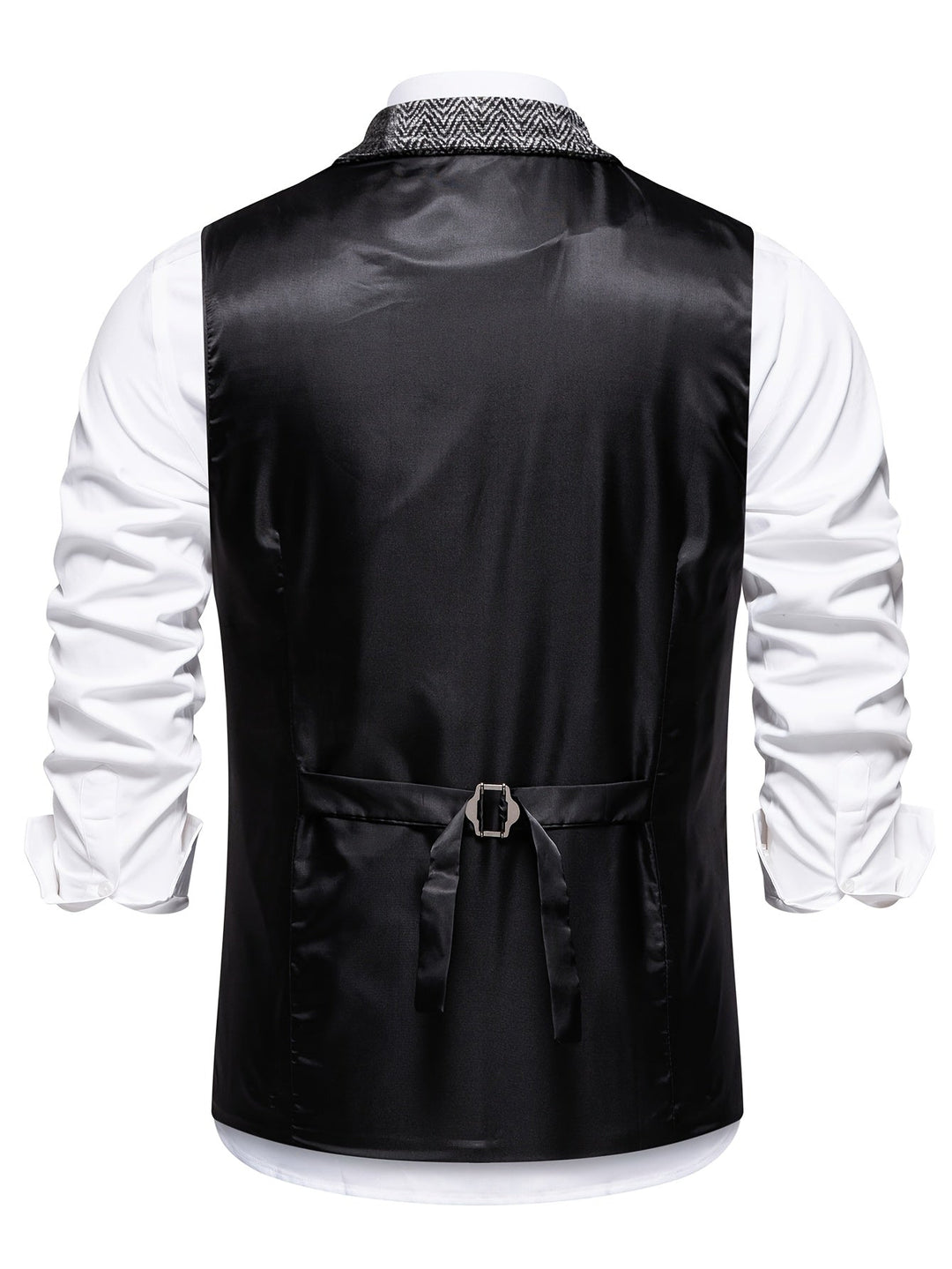 Saverse - Lappeteppe Fiskebeinmønstret Tweedvest