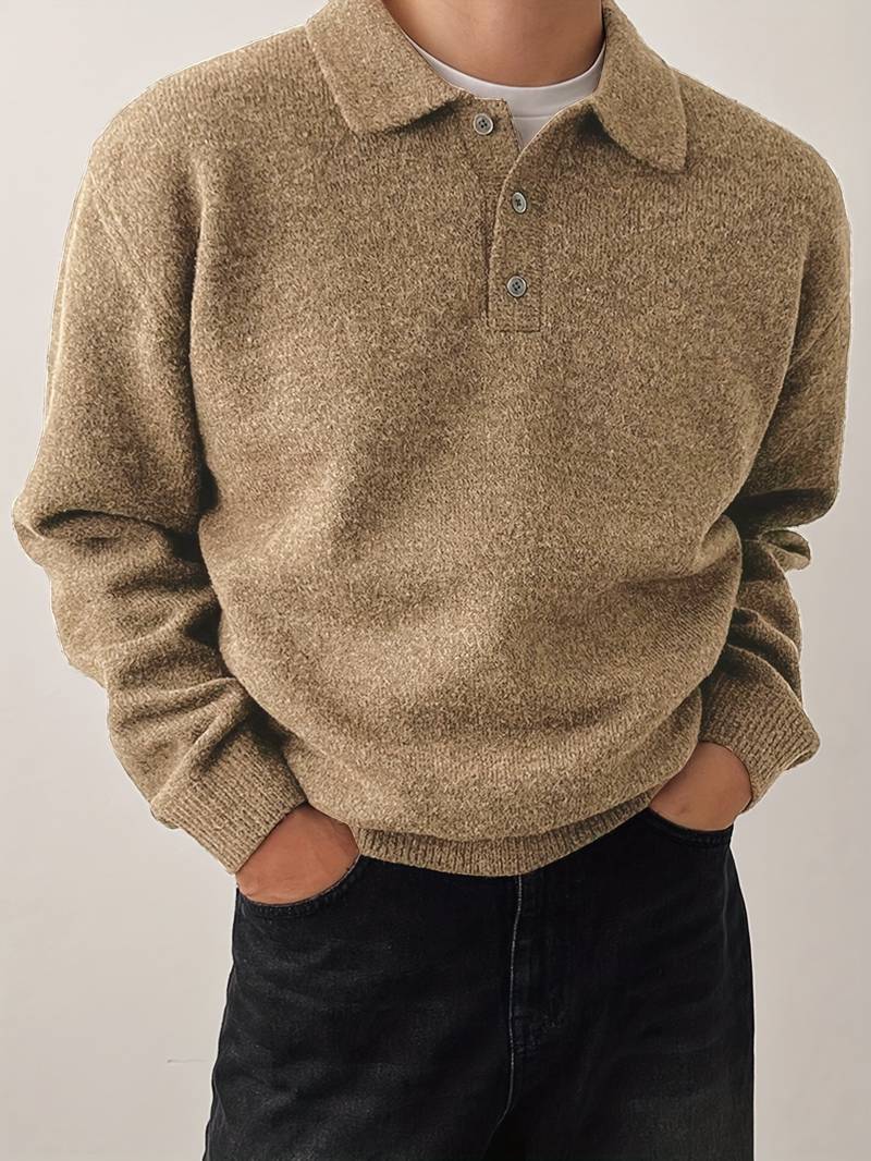 Eliran - Elegant Strikket Topp Med Langermet Høy Hals