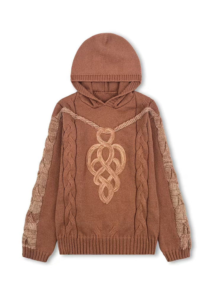 Cypriana – Elegant Strikket Genser Med Hette