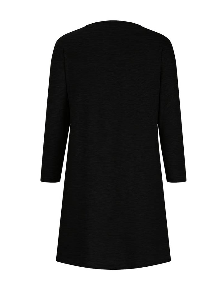 Alinor - Uformell Rutete Patchwork Kjole Med Lange Ermer